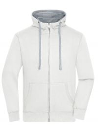 Herren Zip-Jacke Weiß